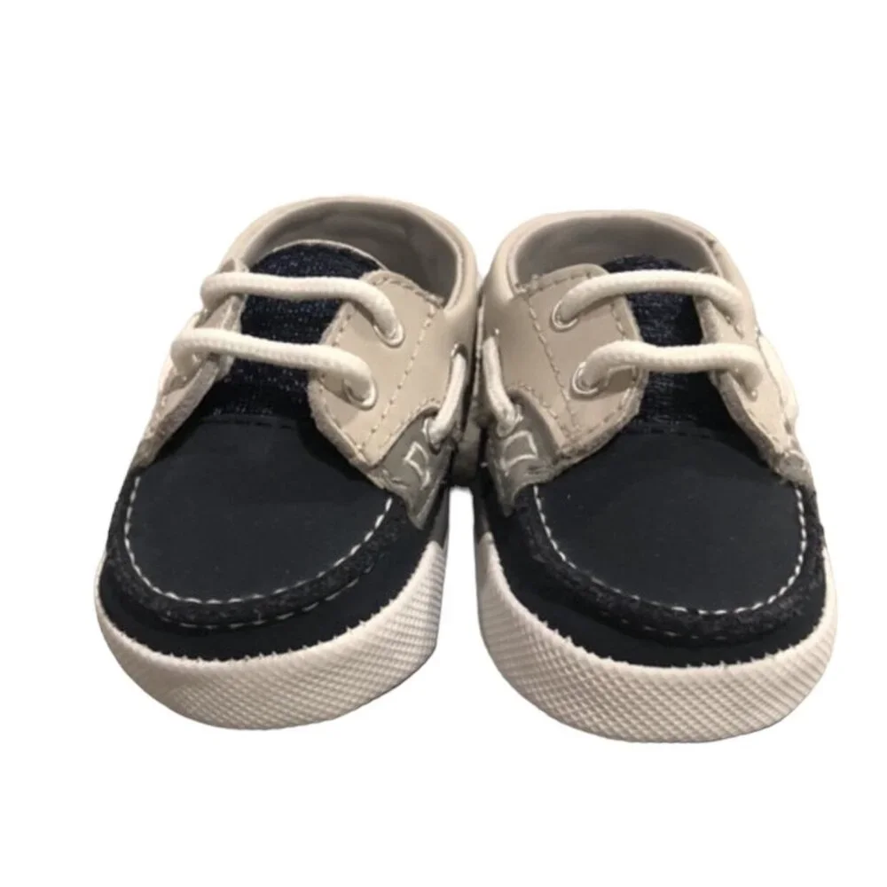 NEW Baby Deer Sz 2 Infant Soft Sole Boat Shoes
